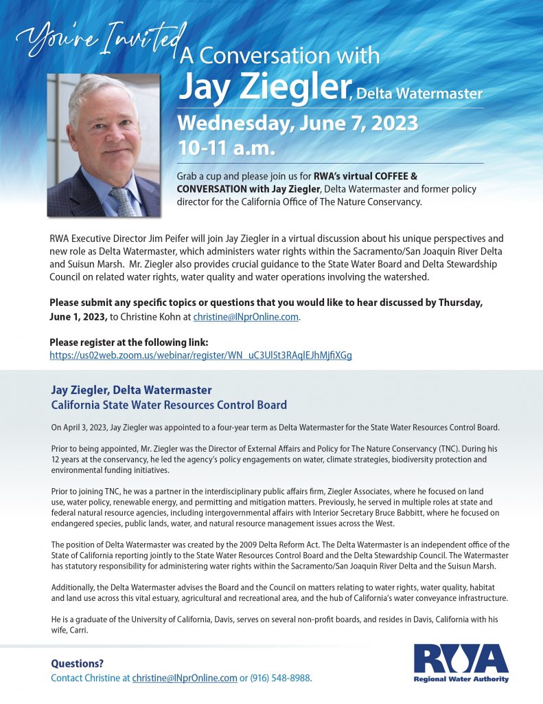 Recording Posted: A Conversation with Jay Ziegler, Delta Watermaster, 6 ...